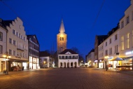 The old town hall and St. Aga...