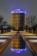 The illuminated Gasometer at ...