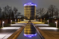 The illuminated Gasometer at ...