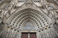 Barcelona Cathedral, main ent...