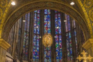 Choir Hall, stained-glass win...