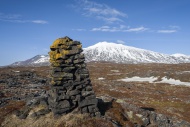 Cairn, trail marker, Snfells...