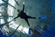 Dive training, scuba diver wi...