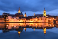 View of the town of Kitzingen...