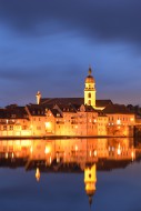 View of the town of Kitzingen...