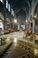 Nave, abbey church, glise Sa...