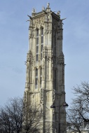 Gothic tower Tour Saint-Jacqu...