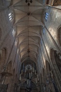 Gothic vault with organ loft ...