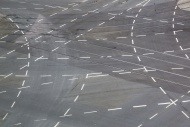 Large road junction, markings...