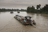 Vietnam, Mekong, freight ship...