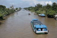 Vietnam, Mekong, freight ship...