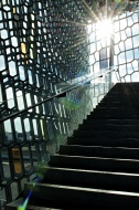 Iceland, Reykjavik, staircase...