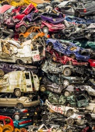 Scrap yard, scrap cars