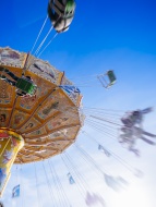 Germany, Hamburg, chairoplane...