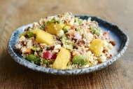Quinoa salad with mango, carr...