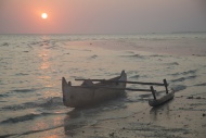 Africa, Madagascar, Pirogue b...