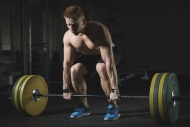 Physical athlete weightlifting