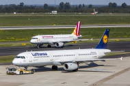 Lufthansa Airbus A321 and Ger...