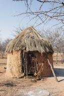 Namibia, Damaraland, hut with...