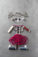 Sewing items building figur o...