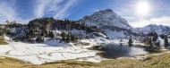 Austria, Arlberg, Korbersee l...