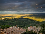 Italy, Tuscany, View from Mon...
