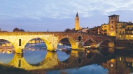 Italy, Verona, Ponte Pietra i...