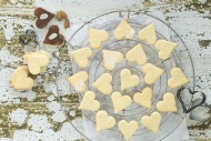 Heart-shaped Christmas cookie...