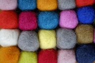 Colourful balls of wool