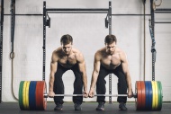 Twin brothers weightlifting i...