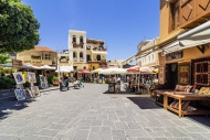 Greece, Rhodes, shops in city...