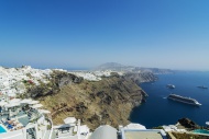 Greece, Santorini, view to Fi...