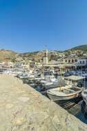 Greece, Hydra, view to the ha...