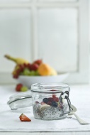Chia pudding with fresh fruit...