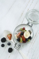 Chia pudding with fresh fruit...
