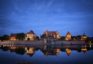 Poland, Malbork Castle at Riv...