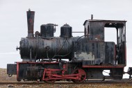 Old mining train at Ny Alesun...