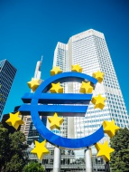 Germany, Frankfurt, euro sign...