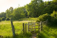 A kissing gate on the West Me...