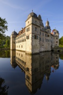 Germany, Kronach, moated cast...