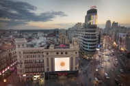 Spain, Madrid, cityscape with...