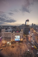 Spain, Madrid, cityscape with...