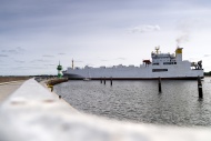 Germany, Travemuende, ferry a...