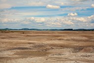 View over the drained and emp...