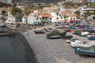 Beach, bay and fishing port i...