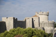 Walls and battlements surroun...