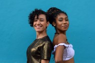 Two latin young women in the ...