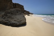 Volcanic rock at Praia de San...