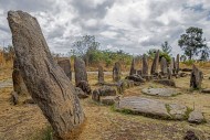 Megalithic stelae in Tiya, ar...