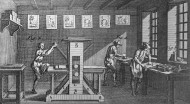 18th century printers working...